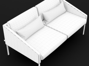 bt design solo double 142 sofa Modello 3D