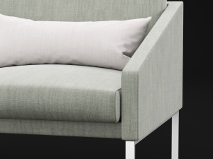 bt design solo double 142 sofa Modello 3D