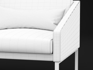 bt design solo double 142 sofa Modello 3D