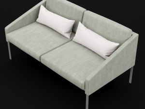 bt design solo double 142 sofa Modello 3D