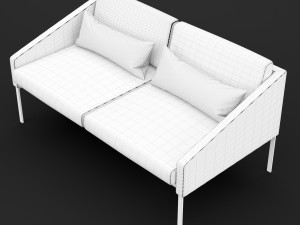 bt design solo double 142 sofa Modello 3D