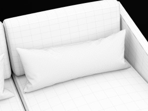 bt design solo double 142 sofa Modello 3D