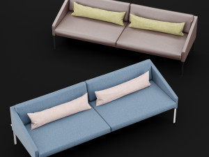 bt design triple 222 sofa 3Dモデル