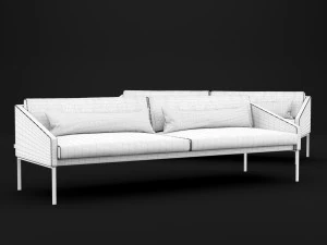 bt design triple 222 sofa 3D Model