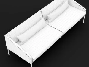 bt design triple 222 sofa 3D Model
