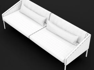 bt design triple 222 sofa 3D Model