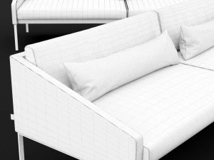 bt design triple 222 sofa 3D Model