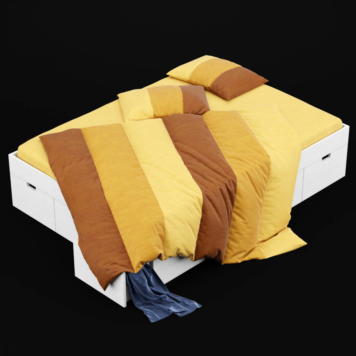 modern bed 10 3D Model .c4d .max .obj .3ds .fbx .stl .blend 