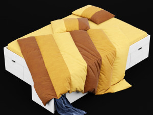 modern bed 10 3D Модель