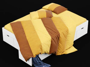 modern bed 10 3D Model
