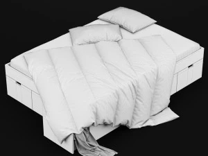 modern bed 10 3D Model