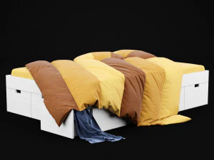 modern bed 10 3D Model