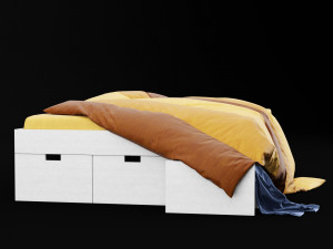 modern bed 10 3Dモデル