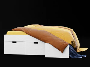 modern bed 10 3D Model