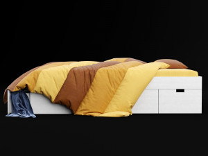 modern bed 10 3Dモデル