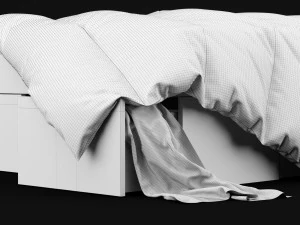 modern bed 10 3D Model