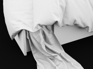 modern bed 10 3Dモデル