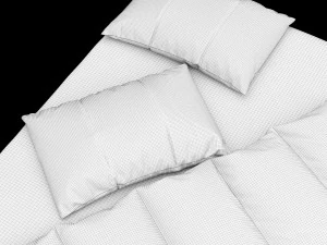 modern bed 10 3D Model