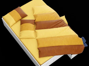 modern bed 10 3D Model