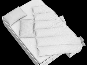 modern bed 10 3D Model