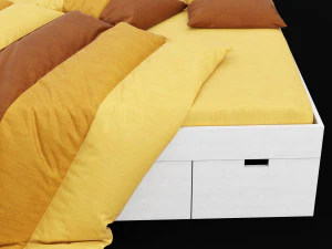 modern bed 10 3D Model