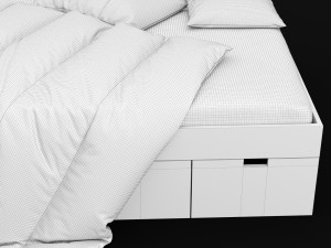 modern bed 10 3Dモデル