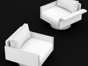 sofa mabel comfort lounge single bt design 3D Model