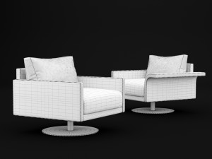 sofa mabel comfort lounge single bt design 3D Model