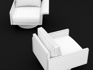 sofa mabel comfort lounge single bt design 3D Model