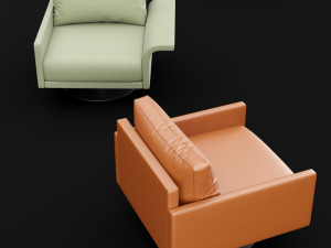 sofa mabel comfort lounge single bt design 3D Model