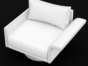 sofa mabel comfort lounge single bt design 3D Model