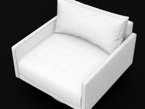sofa mabel comfort lounge single bt design 3D Model