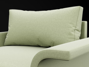 sofa mabel comfort lounge single bt design 3D Model