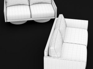 sofa mabel comfort lounge double bt design Model 3D