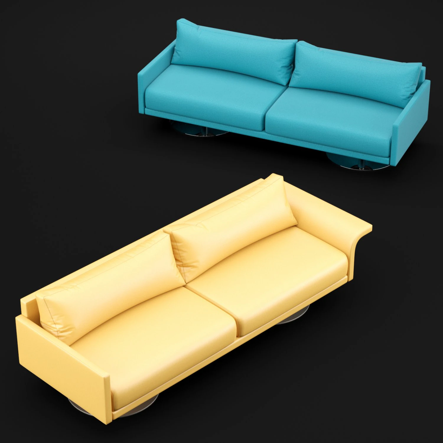 sofa mabel comfort lounge triple bt design 3D Model .c4d .max .obj .3ds .fbx .stl .blend 