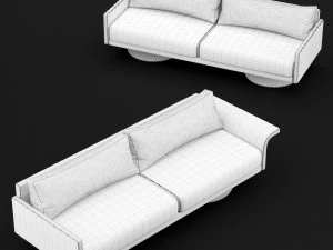 sofa mabel comfort lounge triple bt design 3D Model
