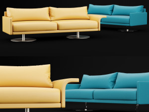 sofa mabel comfort lounge triple bt design 3D 모델