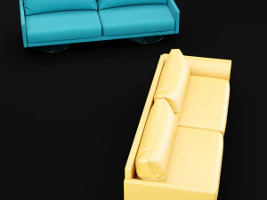 sofa mabel comfort lounge triple bt design 3D Model