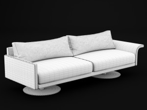 sofa mabel comfort lounge triple bt design 3D 모델