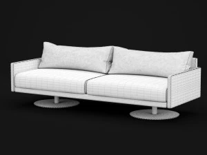 sofa mabel comfort lounge triple bt design 3D Model