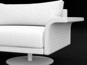 sofa mabel comfort lounge triple bt design 3D Model