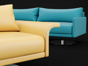 sofa mabel comfort lounge triple bt design 3D Model