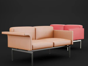 sofa mabel double bt design 3D Model