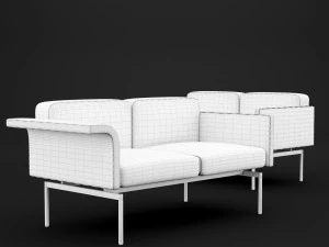 sofa mabel double bt design 3D Model