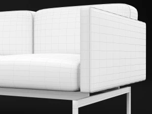 sofa mabel double bt design 3D Model