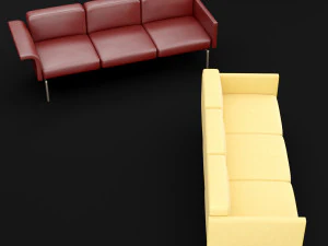 sofa mabel triple bt design 3D Model