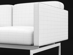 sofa mabel triple bt design 3D Model
