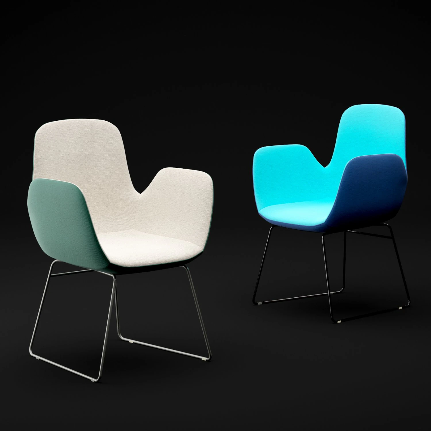 chair bt design daisy type 1 3D Model .c4d .max .obj .3ds .fbx .stl .blend