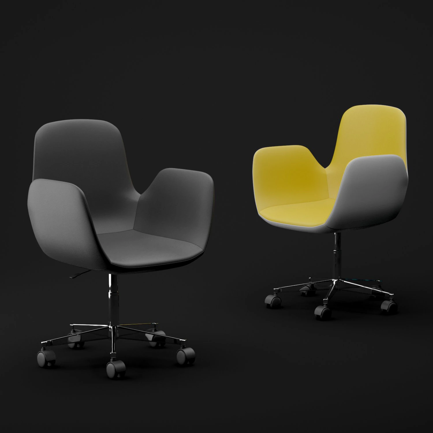 chair bt design daisy type 2 3D Model .c4d .max .obj .3ds .fbx .stl .blend 