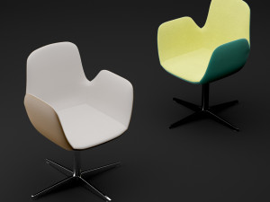 chair bt design daisy type 4 Modèle 3D